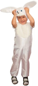 Карнавальный костюм «Зайчик» (белый) детский