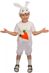 Карнавальный костюм «Зайчик» (с морковкой) детский