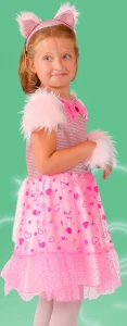 Карнавальный костюм Кошка «Мурка» для девочек