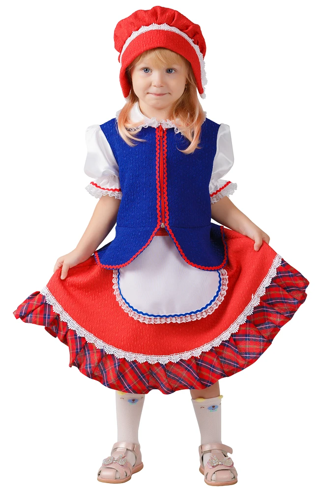 Карнавальный костюм Красная шапочка «Яна» для девочек