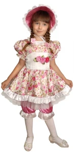 Карнавальный костюм «Кукла» (в шляпке) для девочек
