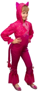 Карнавальный костюм «Кэт» (розовая) для девочек