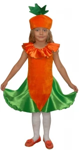 Карнавальный костюм «Морковка» для девочек