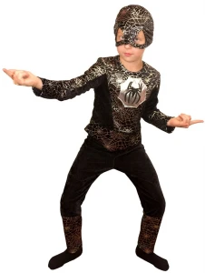 Карнавальный костюм «Человек Паук» (черный) детский