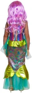Карнавальный костюм Русалочка «Морская» (с париком) для девочек