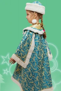 Карнавальный костюм Снегурочка «Барыня» для девочек