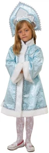 Карнавальный костюм «Снегурочка» для девочек