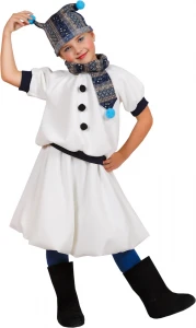 Карнавальный костюм «Снежная Баба» для девочек