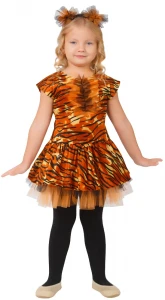 Маскарадный костюм «Тигрица» для девочек