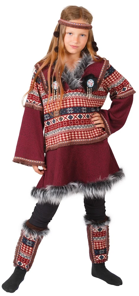 Детский Национальный костюм «Эскимоска» для девочек