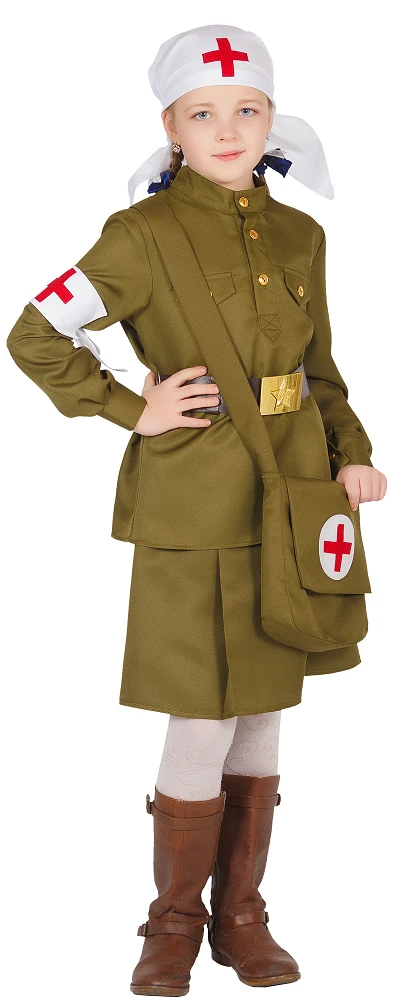 Детский Военный набор «Санитарка» для девочек