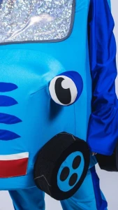 Аниматорский костюм «Трактор» (синий) для взрослых