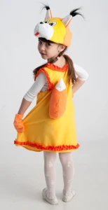 Детский маскарадный костюм «Белочка» для девочек