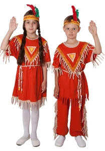 Маскарадный костюм «Индианка» для девочек