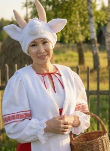 Карнавальный костюм Коза «Сказочная» женский