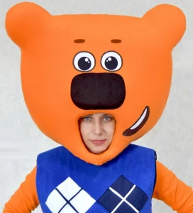 Аниматорский костюм «Мишка» (оранжевый) для взрослых
