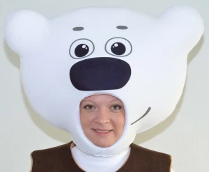 Аниматорский костюм Белый Мишка «Тучка» для взрослых
