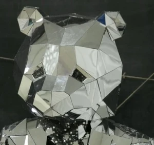 Зеркальный головной убор Медведь «Панда»