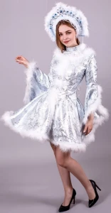 Маскарадный костюм «Снегурочка» для женщин