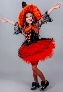 Карнавальный костюм «Ведьма» (Колдунья) для девочки