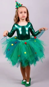 Карнавальный костюм «Ёлка» для девочки