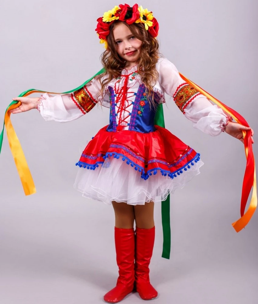 Карнавальный национальный костюм «Украинский» для девочки