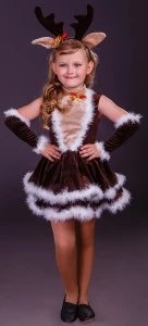 Карнавальный костюм «Олень» для девочки