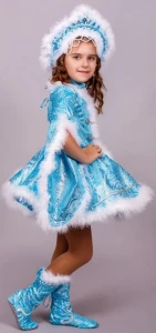 Карнавальный костюм «Снегурочка» для девочки