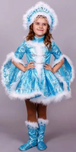 Карнавальный костюм «Снегурочка» для девочки
