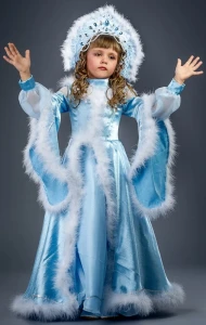 Маскарадный костюм «Снегурочка» для девочки
