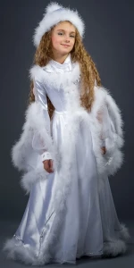 Маскарадный костюм «Снегурочка» для девочки