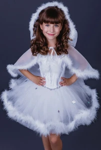 Маскарадный костюм «Снежинка» для девочки