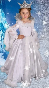Карнавальный костюм «Снежная Королева» для девочки