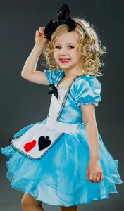Карнавальный костюм «Алиса» (в Стране Чудес) для девочки
