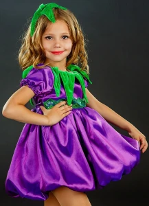 Карнавальный костюм «Баклажан» для девочки