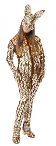 Зеркальный костюм «Зайка» (комбинезон) женский