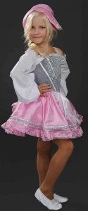 Карнавальный костюм «Герда» (в розовом) для девочки