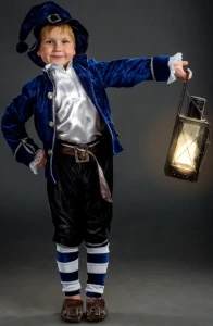 Карнавальный костюм «Гном» (в синем) детский