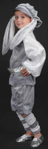 Карнавальный костюм «Зайчик» (серый) для мальчиков