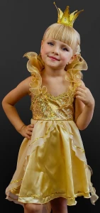 Карнавальный костюм «Золотая рыбка» для девочки