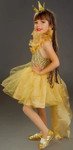 Маскарадный костюм «Золотая рыбка» для девочки