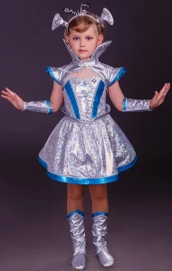 Карнавальный костюм «Инопланетянка» для девочки