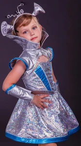 Карнавальный костюм «Инопланетянка» для девочки