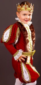 Карнавальный костюм «Король» (в красном) для детей