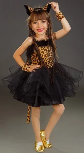 Маскарадный костюм «Леопард» для девочки