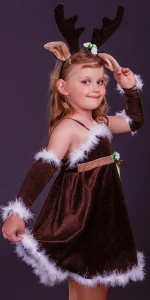 Карнавальный костюм «Оленёнок» для девочки