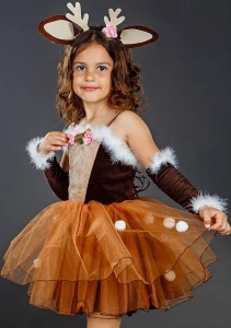 Карнавальный костюм «Оленёнок Бемби» для девочки