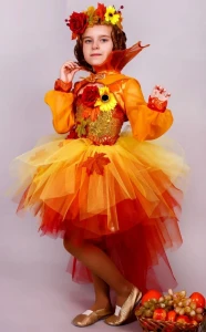 Детский карнавальный костюм «Осень» для девочки