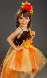 Детский маскарадный костюм «Осень» для девочки