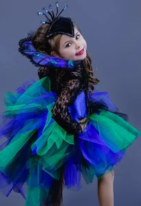 Карнавальный костюм «Павлин» для девочки